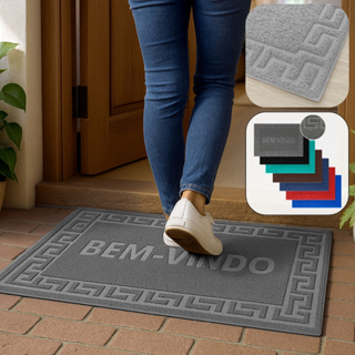 Capacho Porta de Entrada Tapete Felpudo Emborrachado Não Deslisa Não Absorve Água Capacho Bem Vindo em Oferta na Shopee