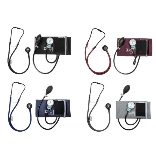 Estetoscópio Rappaport + Esfigmomanômetro Com Bolsinha Linha Black P.A. Med em Oferta na Shopee