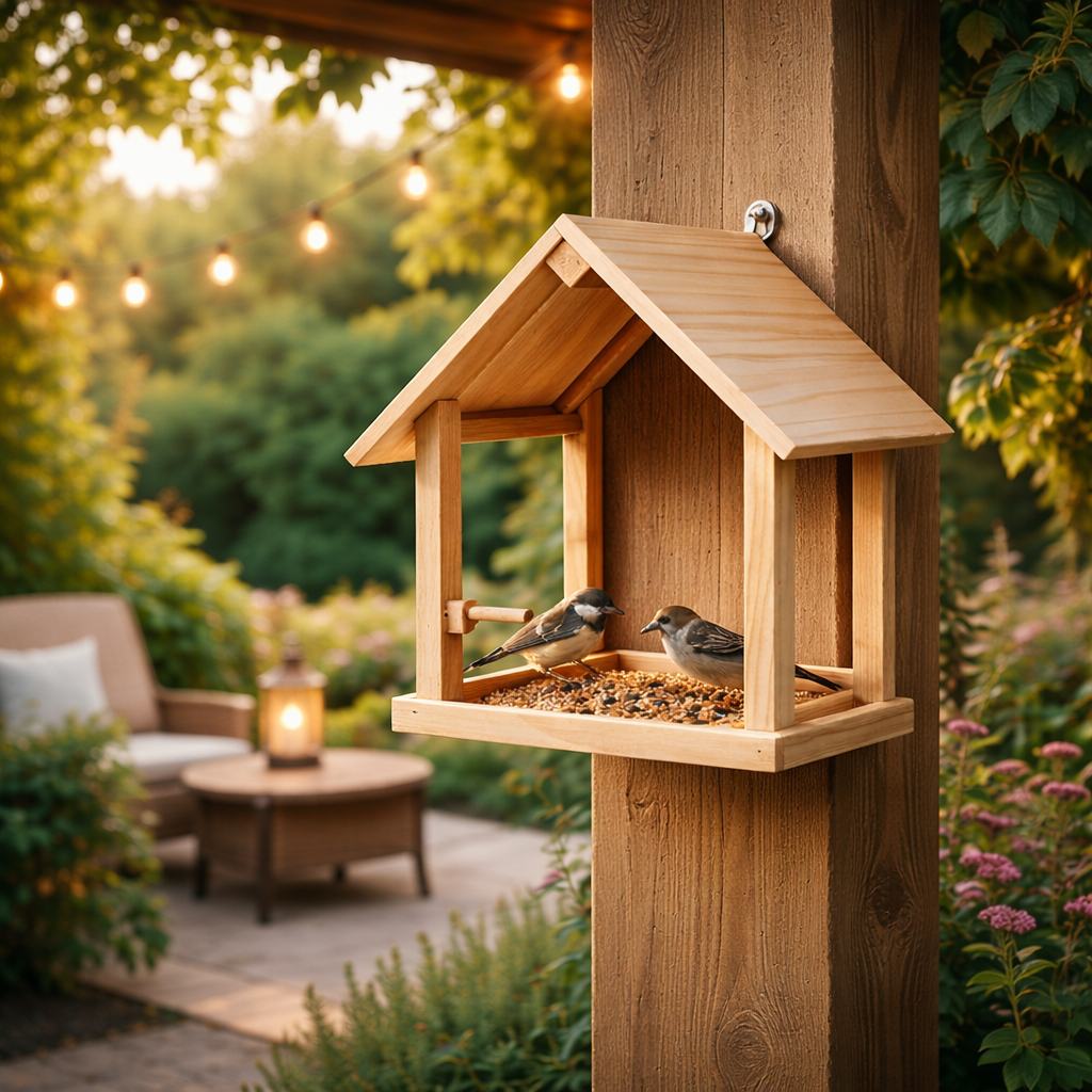 Casinha de Passarinho 34x19 Madeira Pinus Comedouro para Pássaros Livres em Oferta na Shopee