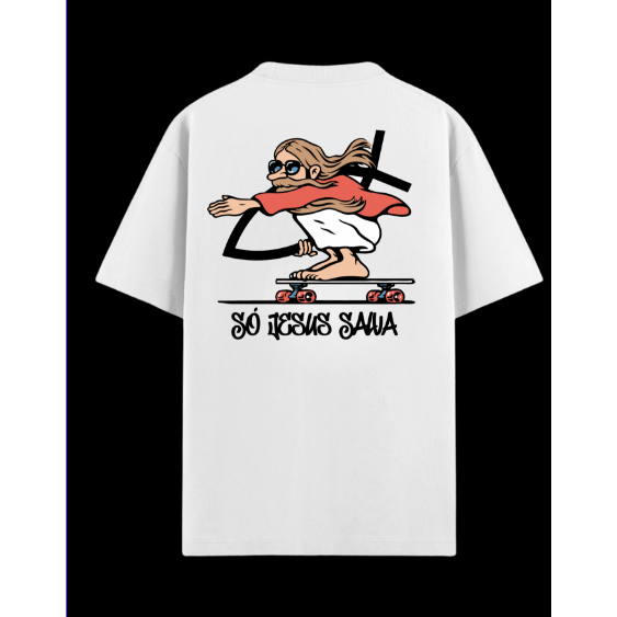 Camiseta Só Jesus Salva 100% algodão em Oferta na Shopee