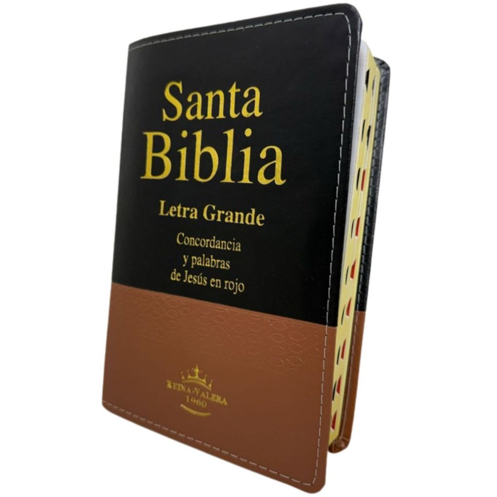 Biblia Em Espanhol Santa Biblia Capa Luxo Letra Grande Reina Valera Tradicional 1960 Rvt Preta/Mr