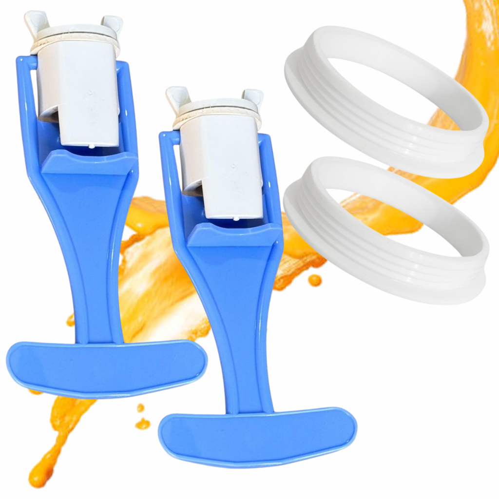 Kit Torneiras + Anel Vedação Para Refresqueira Venâncio Rv116 Rv216