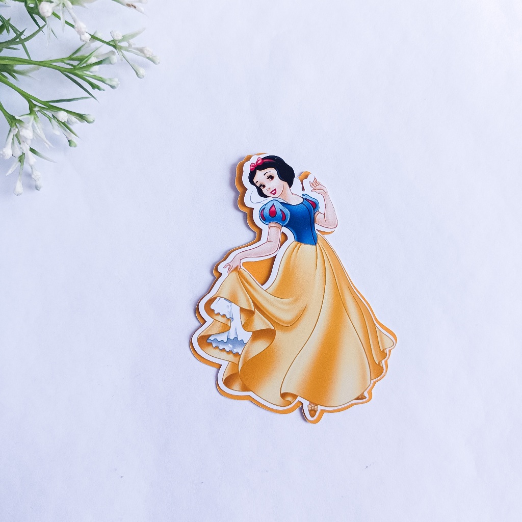 Aplique para Tubete PRINCESAS BRANCA DE NEVE 2 camadas - Mimo Lembrancinha Personalizada Festa Menina Princesa 7 anões