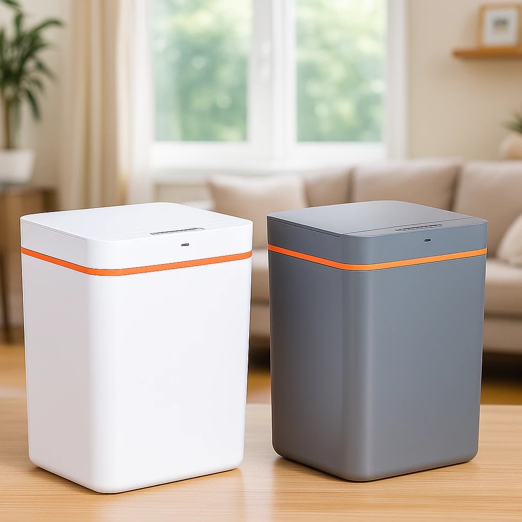 Lixeira Inteligente Sensor Automático Recipiente Joga Sujeira Resíduos Papel Balde Cesto Casa