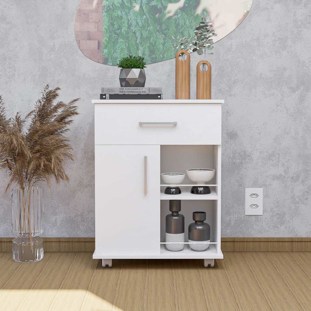 Armário Balcão Fruteira 1 Porta 1 Gaveta Cozinha Organizador Multiuso Móveis Bonatto em Oferta na Shopee
