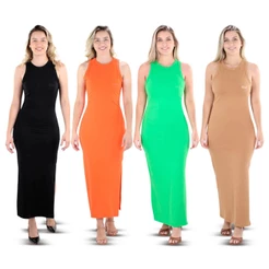 Vestido Longo Feminino Colcci CLC Fashion Casual Confortável Elegante Tendência Verão Small