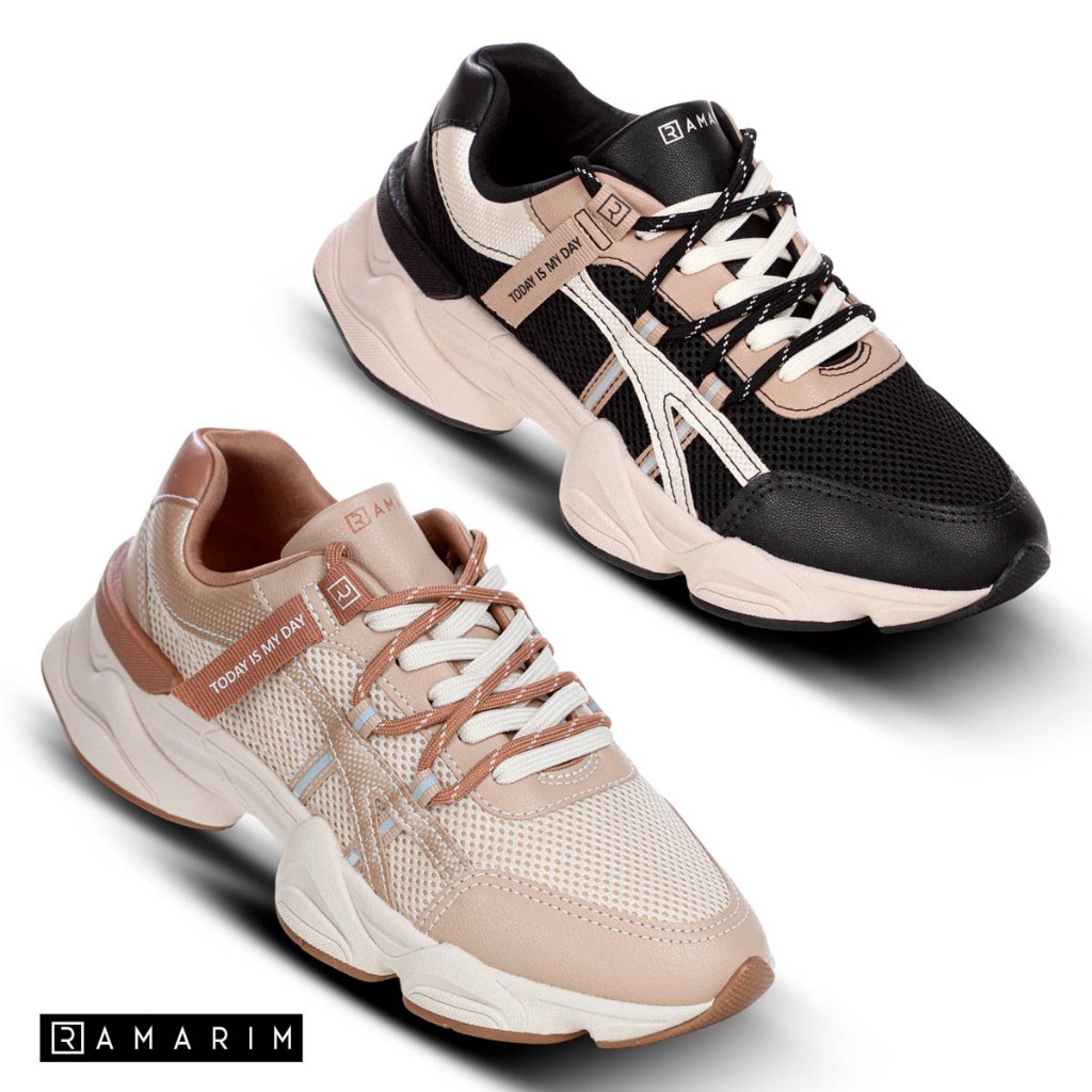 Tênis Ramarim Mocca Feminino Casual Confortável Leve Macio Antiderrapante Moda Tendência