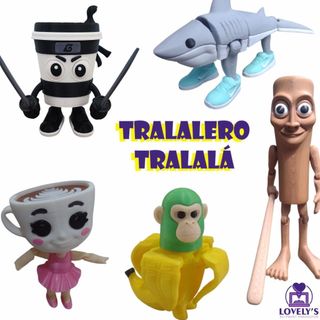 Bonecos Articulados Colecionáveis Tralalero Tralalá - Brainrot italiano