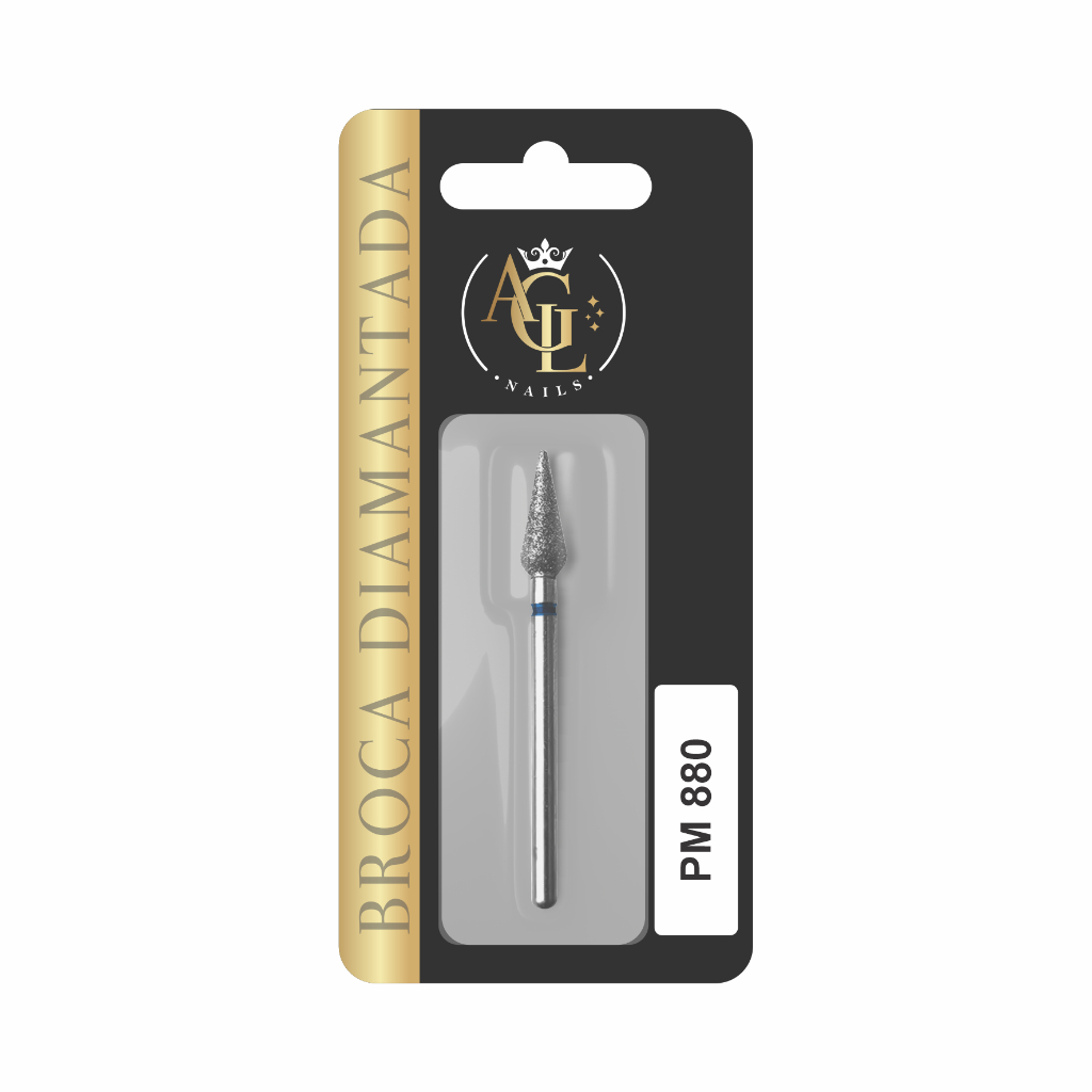 Broca Diamantada Agl Nails PM 880 Unhas Acabamento Manicure Cutilagem Europeia