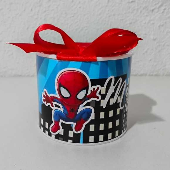 Kit Tubolatas personalizadas 5×6 - Lembrancinha de Aniversário homem Aranha / lembrancinhas de festa/ aniversario