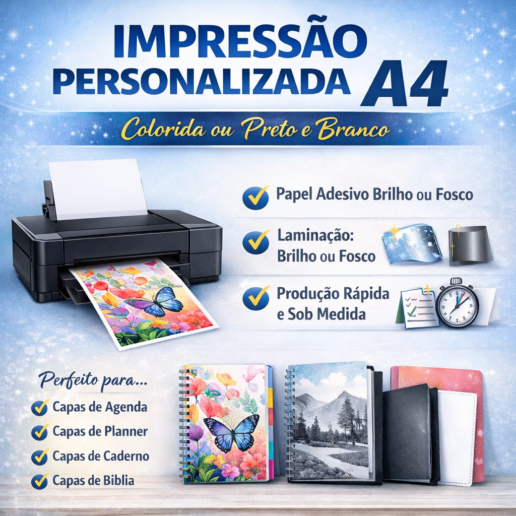 Impressão Personalizada A4, Papel Fotográfico, Fotográfico Adesivo, Matte Fosco, Textura, Certificados em Oferta na Shopee