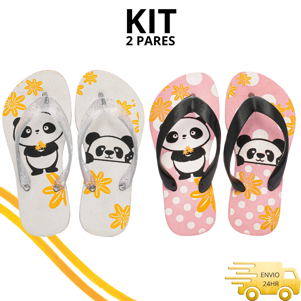 Kit Chinelo Feminino Infantil Leve Macio