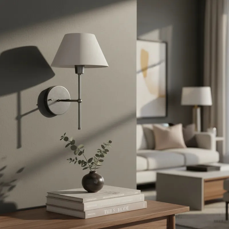 Imagem Arandela luminária de Parede Clássica moderna Elegante Com Cúpula Ref 16 Decoração Iluminação Casa Sala Banheiro Quarto