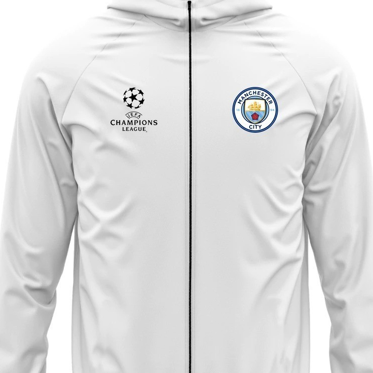 Corta Vento Casaco Manchester City Football Club Liga Dos Campeões Blusa De Frio Masculina Manga Longa Capuz Jaqueta em Oferta na Shopee