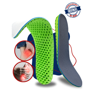 Palmilha Ortopédica Anti Impacto Para Esportes Correr Caminhar Alívio De Dores em Oferta na Shopee