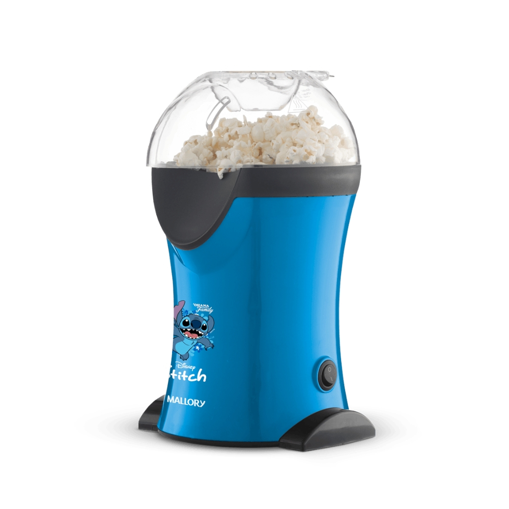 Kit Mallory Stitch Pipoqueira Elétrica 1200W Sem Óleo e Sanduicheira Elétrica 750W Antiaderente Azul · foto 2