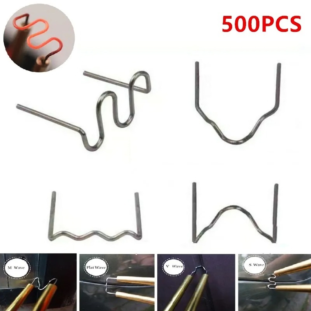 500 Grampos Para Máquina de Solda Plástico Quente Reparo Parachoque Carro Carenagem em Oferta na Shopee
