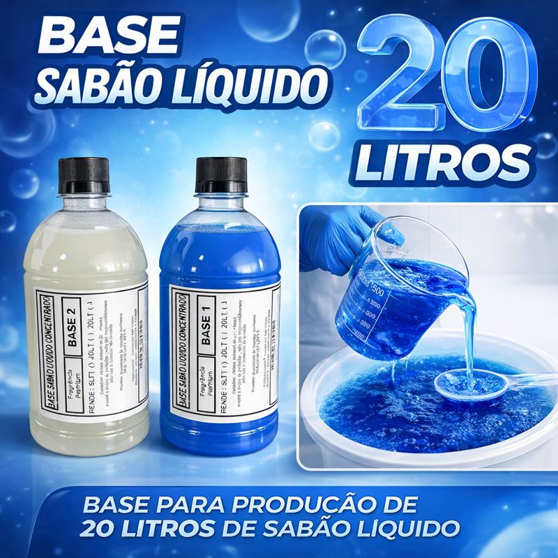 Base Para Sabão Líquido Lava-Roupas Rende 20 Litros Fácil e Prático em Oferta na Shopee