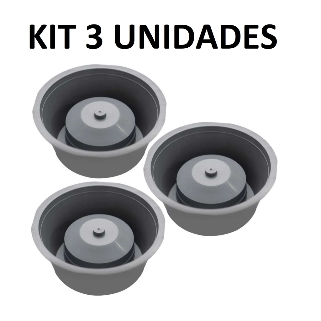 KIT com 1 Até 3 Unidades Adaptadores para Ralo Anti Odor 10 x 10 Deplasti Tira Mau Cheiro Banheiro em Oferta na Shopee