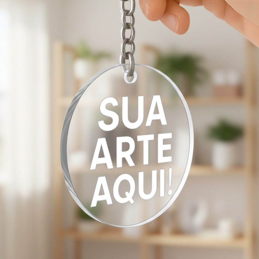 200 Chaveiros Personalizado Acrílico Lembrancinha Empresa Festa Aniversário Logo Casamento