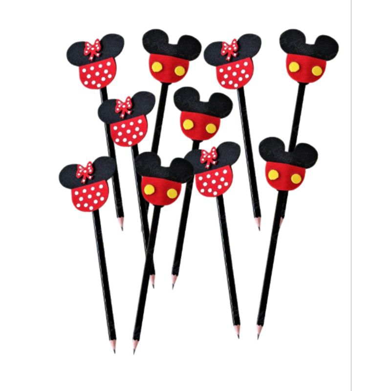 lembrancinha minnie Mickey ponteira lápis personalizada festa infantil lembrancinha menina menino aniversário EVA