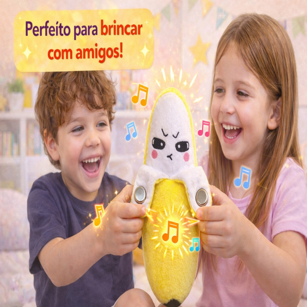 Brinquedo Pelúcia Musical Interativo Toca Música por Toque com Sensor Magnético Divertido e Criativo