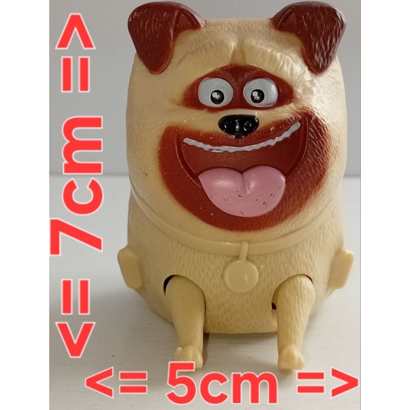 Mel, o pug do filme "Pets - A Vida Secreta dos Bichos" (The Secret Life of Pets) É um brinquedo colecionável, um brinque