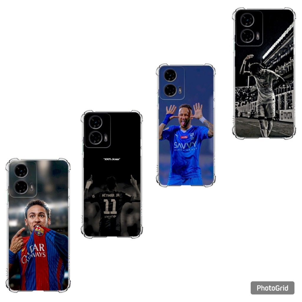 Capa Capinha Moto G04, G05, G06, G10, G14, G24, G30 e G35 Case TPU, Futebol Neym
