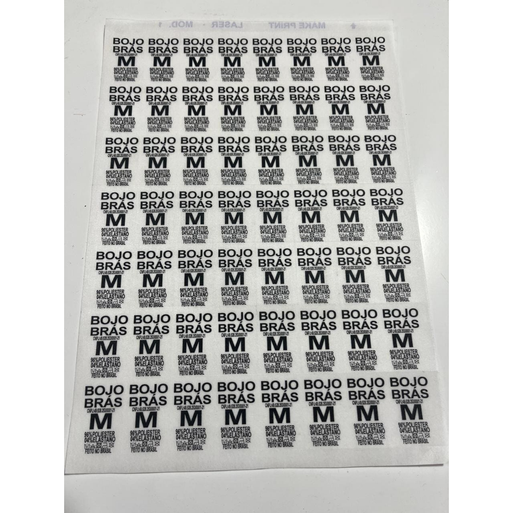 1000 Etiquetas Tnt - Etiquetas De Composição em Oferta na Shopee