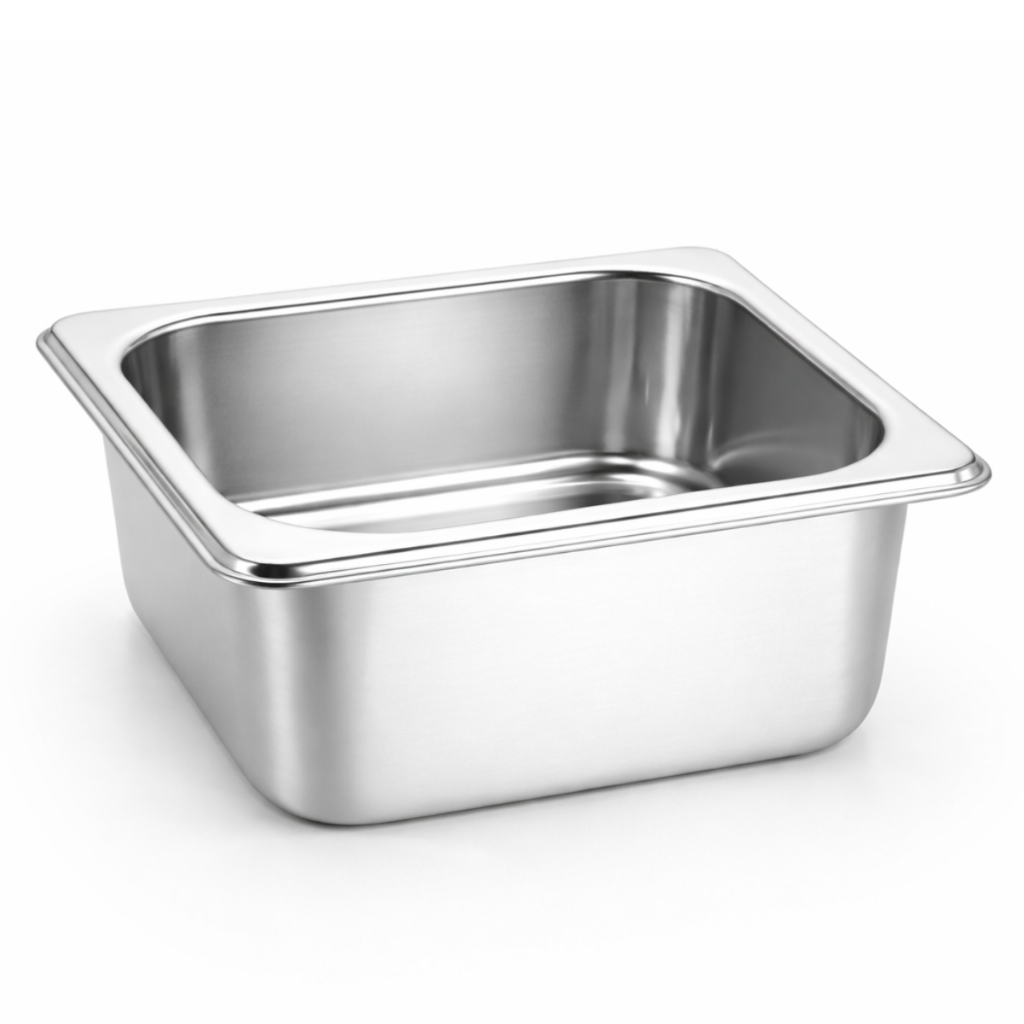 Cuba Gastronômica Aço Inox 1/6 Para Buffets Rechauds Self Service Uso Profissional Ke Home