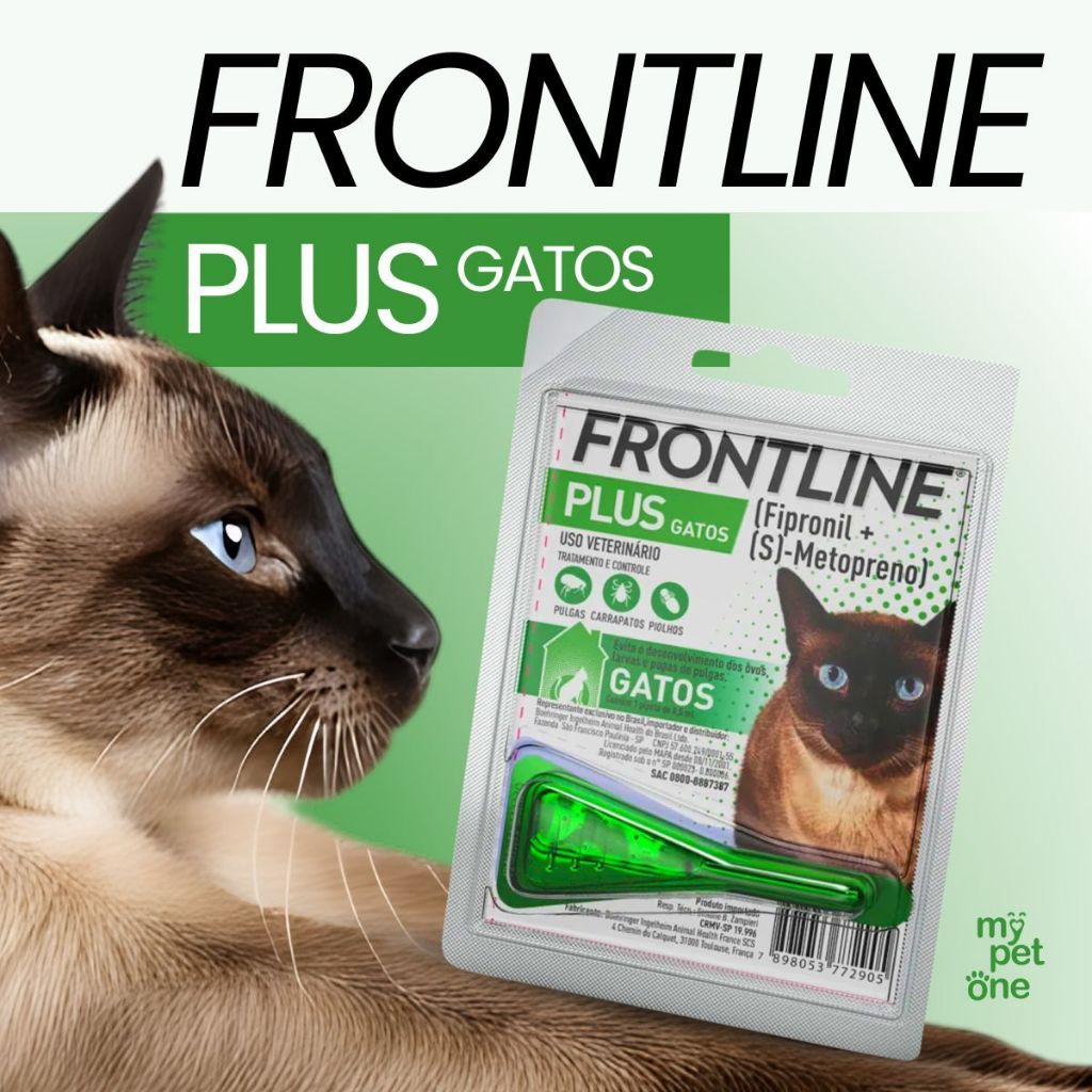 Frontline Plus para Gatos - 1 Pipeta em Oferta na Shopee