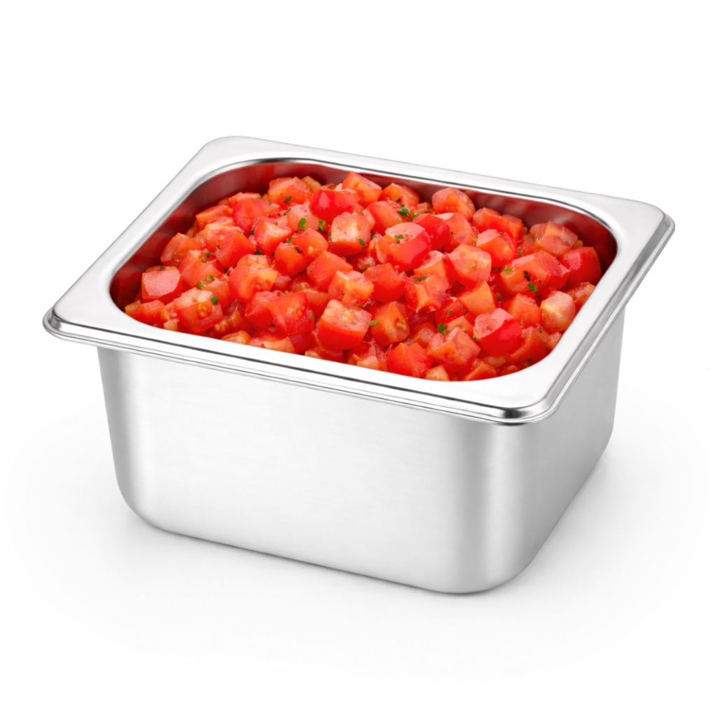 Cuba em Aço Inox Gastronômica 1/6 Para Servir Buffets Rechauds e Self Service Ke Home