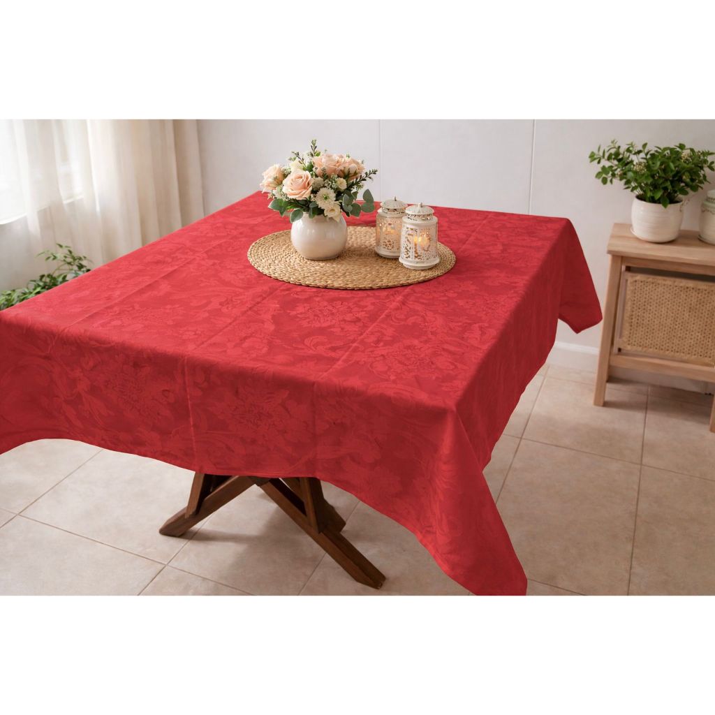 Toalha para Mesa Pequena Apartamento Quadrada 1,00m x 1,00m em Tecido Jacquard Várias Cores