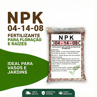 Fertilizante NPK 04-14-08 - Para Rosas do deserto e floração. em Oferta na Shopee
