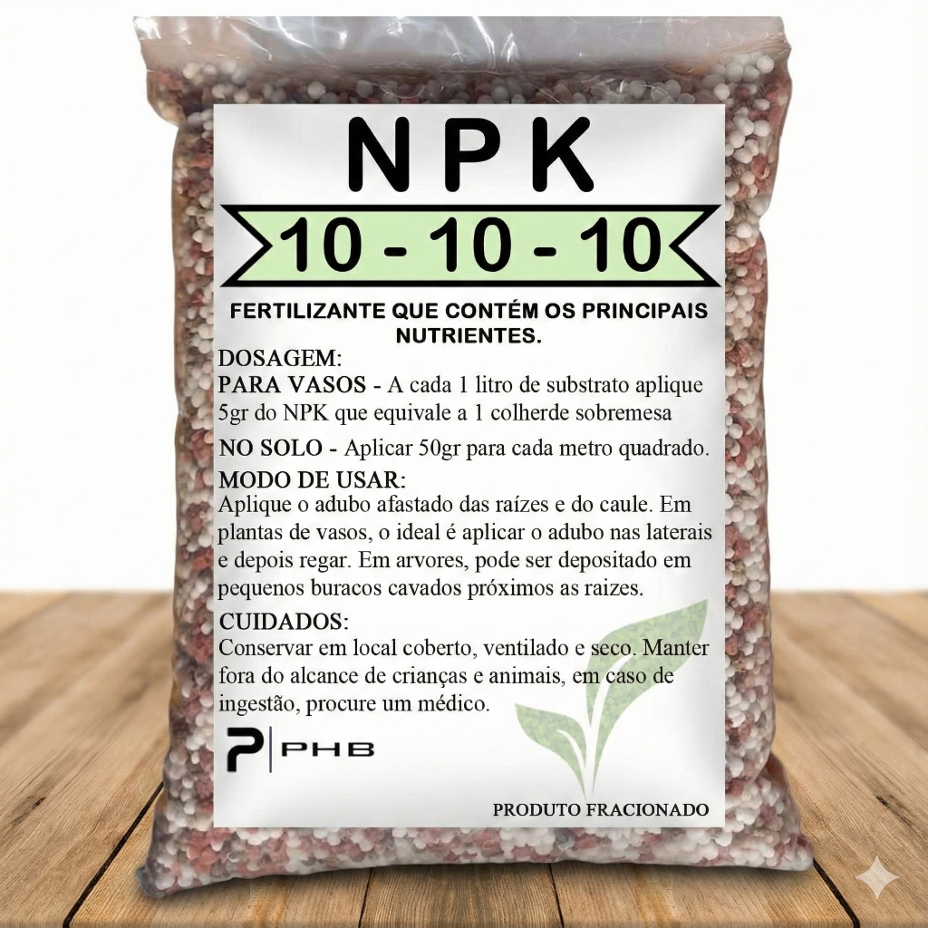 1Kg Adubo NPK 10-10-10 Granulado Fertilizante Ideal para Jardinagem, Frutíferas  Plantas Ornamentais