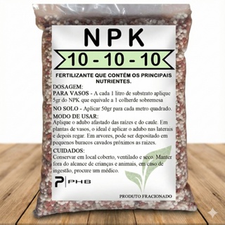 1Kg Adubo NPK 10-10-10 Granulado Fertilizante Ideal para Jardinagem, Frutíferas  Plantas Ornamentais em Oferta na Shopee