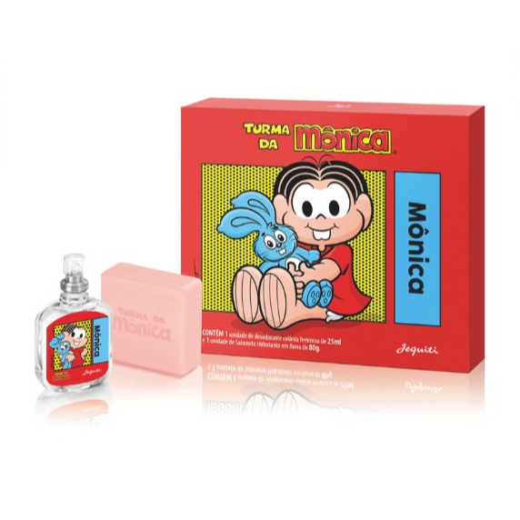 Estojo Mônica Colônia 25 ml e Sabonete 80 g Turma da Mônica