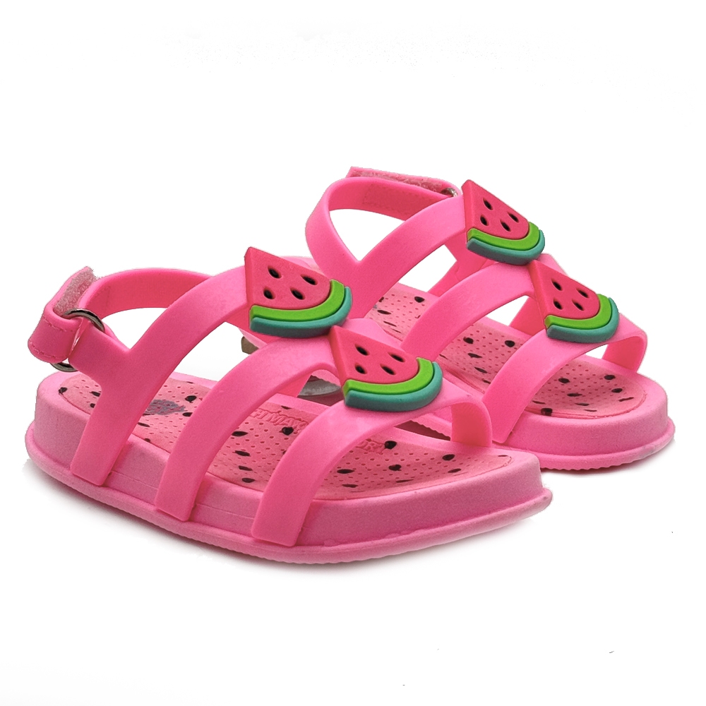 Sandália Infantil Menina Plugt Mini Bizz Melancias Fofa Leve Confortável Divertida Antiderrapante em Oferta na Shopee