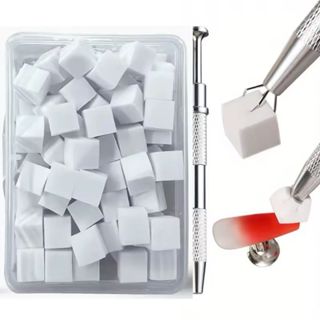 Kit de Esponjas Com 100 Esponjas + Pegador De Metal em Oferta na Shopee