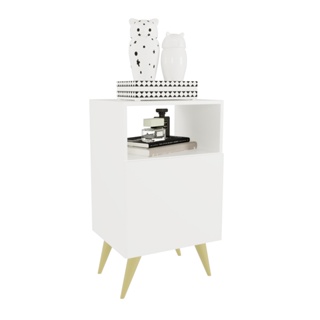 Mesa de Cabeceira Nicho Quarto Casal Decoração Retro Rapallo em Oferta na Shopee