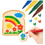 Kit Canetas Tinta Alimentícia Comestível Preta Colorida Confeitaria Decorar Bolo Biscoito…