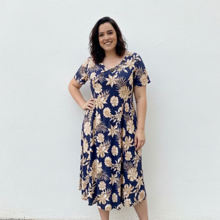 Vestido de botão Floral Elegante   Mídi Feminino   Romantic   Comprimento Estampa Variavel  Plus Size manga – Ta em Oferta na Shopee