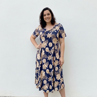 Vestido de botão Floral Elegante   Mídi Feminino   Romantic   Comprimento Estampa Variavel  Plus Size manga – Ta em Oferta na Shopee