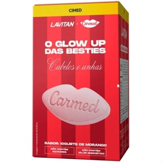 Lavitan Carmed Cabelos e Unhas com 60 Comprimidos Mastigáveis em Oferta na Shopee