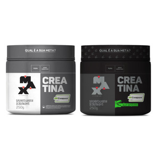Kit 2 Creatina Creapure Sem Sabor - 500g de Creatina Linha Ramo dino 250g e Linha Creatina 250g Max Titanium