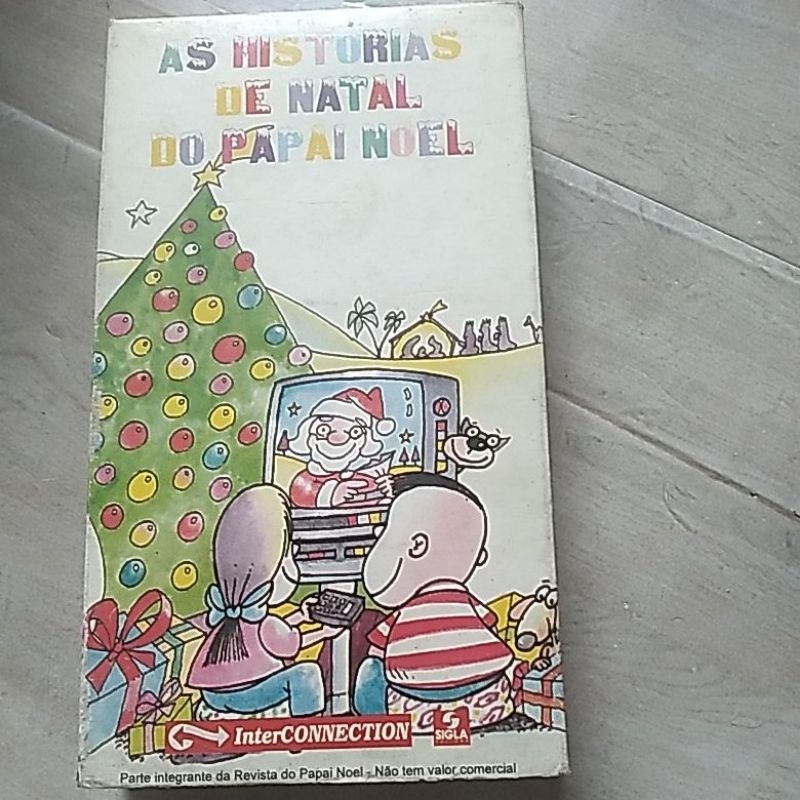 fita vhs histórias de Natal do papai noel