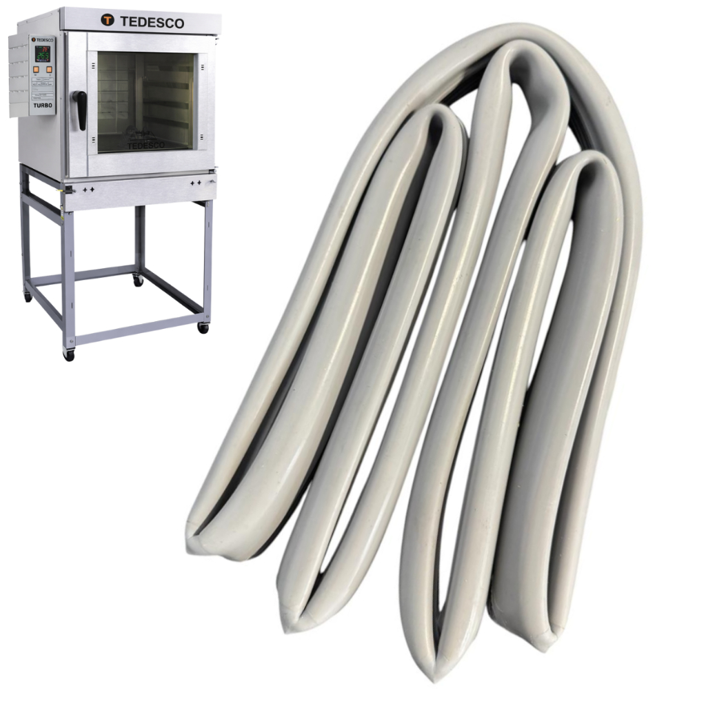 Borracha Quadro Montado Para Forno Turbo Tedesco Ftt120 4 Esteiras Encaixe da Porta