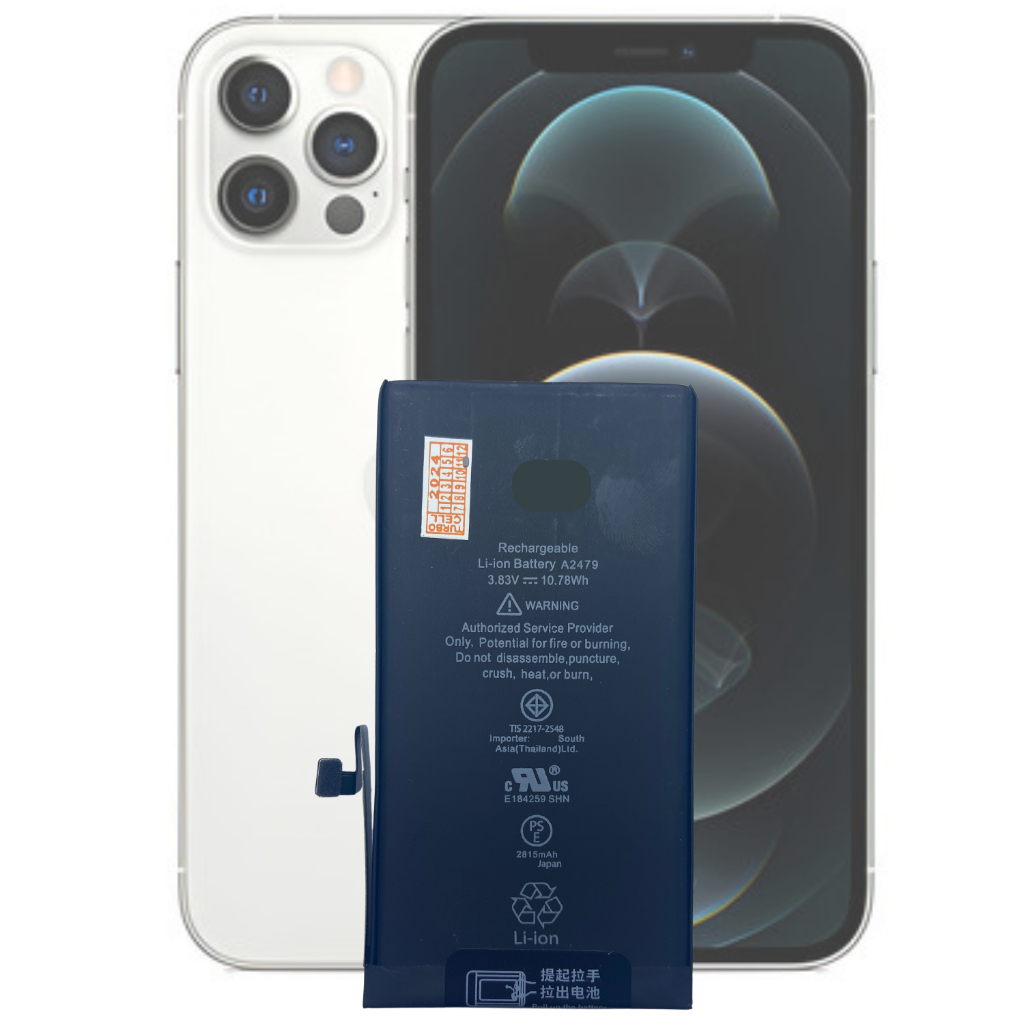 Bateria iPhone 12 / 12 Pro (2815 mAh) | Reposição Premium | Saúde 100%