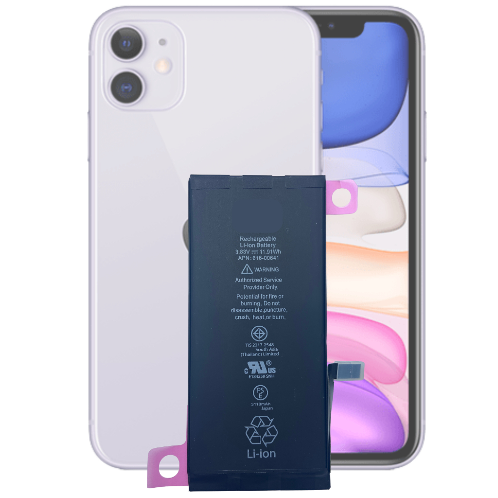 Bateria iPhone 11 (3110 mAh) | Reposição Premium | Saúde 100% | Pronta Entrega