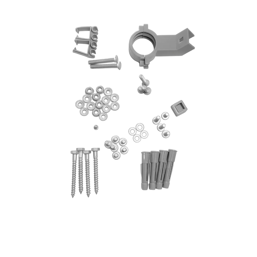 1 Suporte Flange Abraçadeira 2X2 PESCOÇO LONGO Lnbf Ku 2x2 Cm